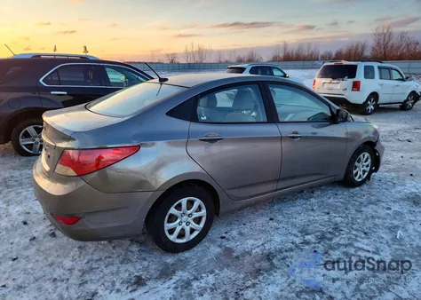 2013 Hyundai Accent Gls from USA, damaged, VIN KMHCT4AE9DU447460